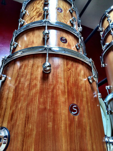 stacked cherry wood shells with hardware